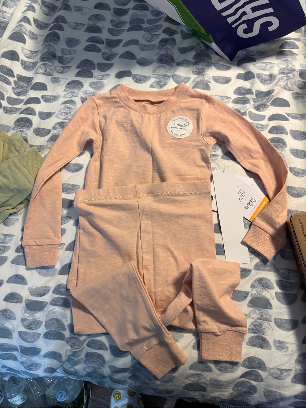 Kids Peach Burt’s bees Two-Piece Set